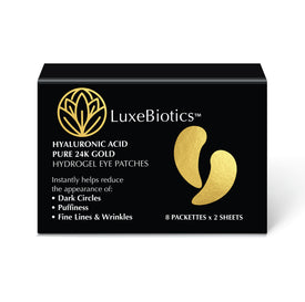 LuxeBiotics™  24K Pure Gold Under Eye Patches
